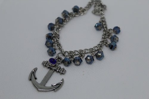 Anchor bangle bracelet