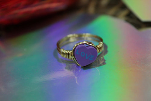 Purple Heart ring