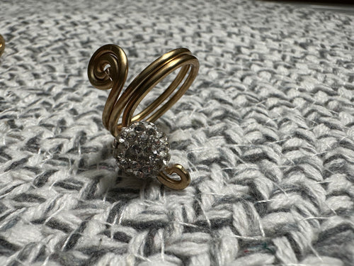 Swirl ring (2) bling ring