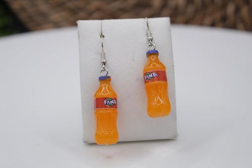 Orange soda earrings