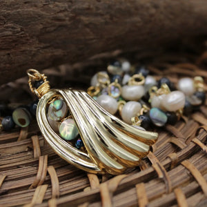 Abalone shell necklace