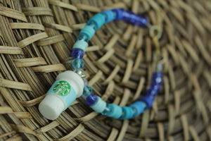 Blue starbies cup bracelet