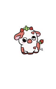 Strawberry sticker