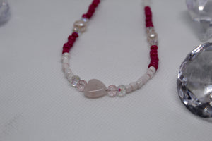 Rose quartz necklace