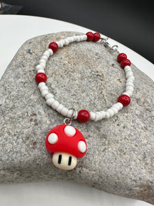 Mario mushroom bracelet