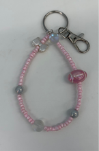 Load image into Gallery viewer, Football keychain/ phone charm