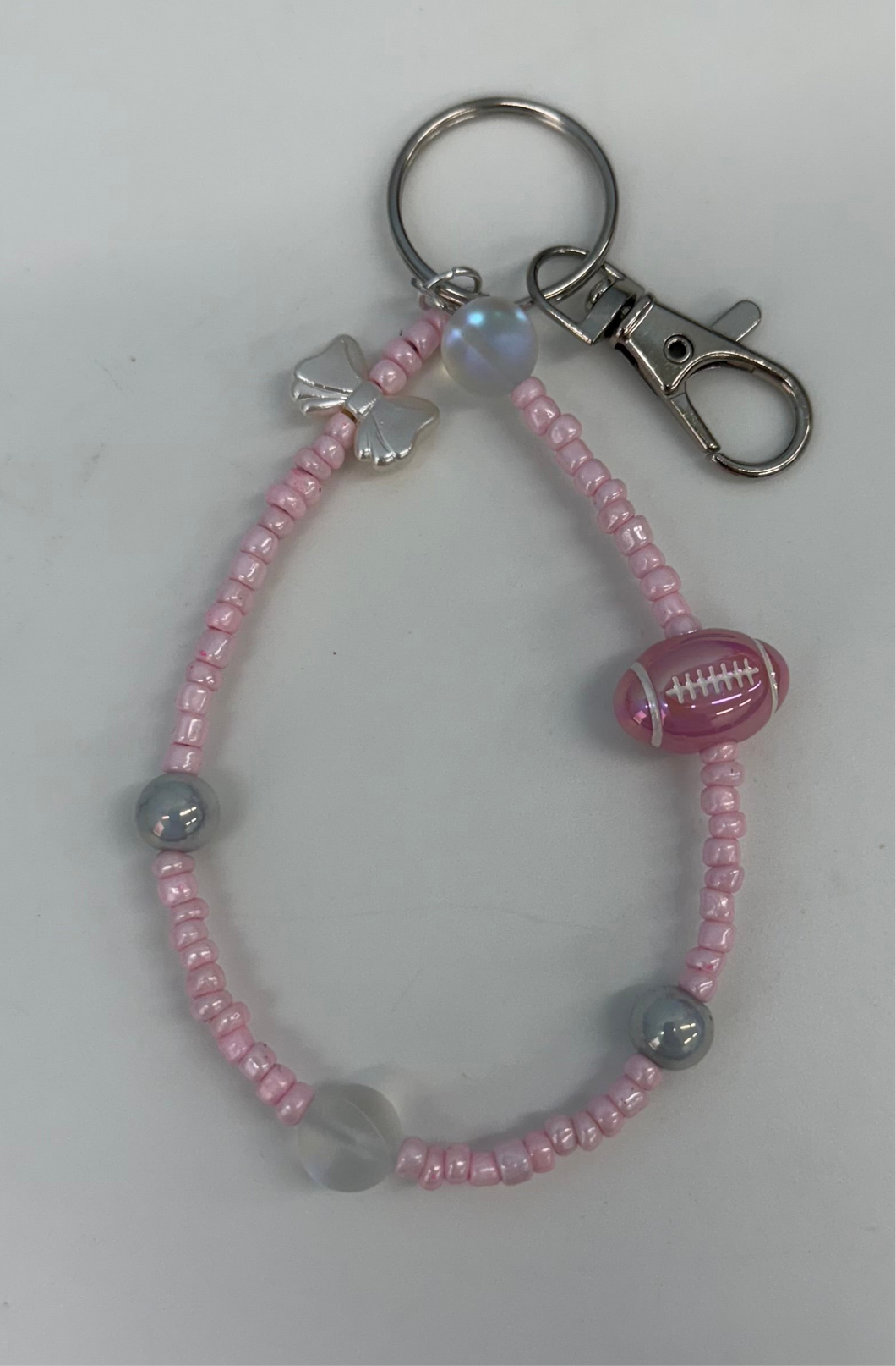 Football keychain/ phone charm