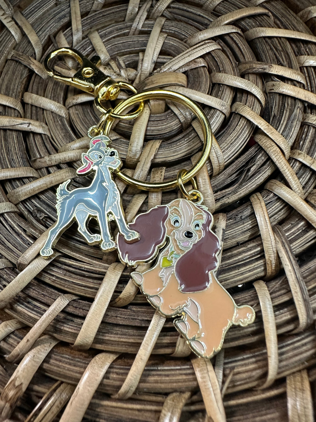 Lady and the tramp purse charm