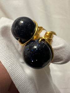 Obsidian ring