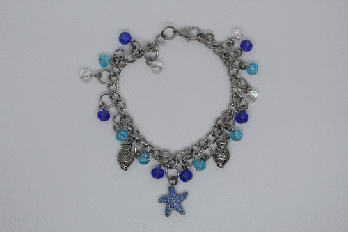Sea star bangle bracelet