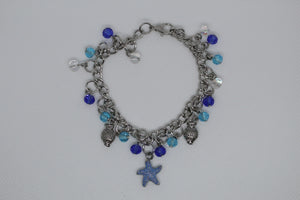 Sea star bangle bracelet