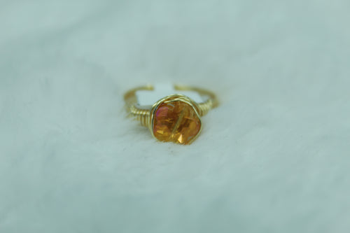 Orange flower ring