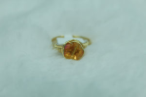 Orange flower ring