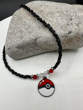 Load image into Gallery viewer, Pokémon ball necklace