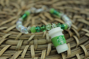 Green starbies cup bracelet