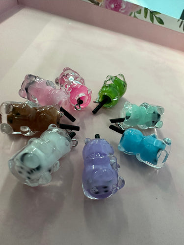 Boba bear earrings