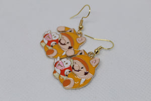 Mini mario earrings