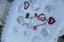 Load image into Gallery viewer, Valentine’s Day purse charm bangle