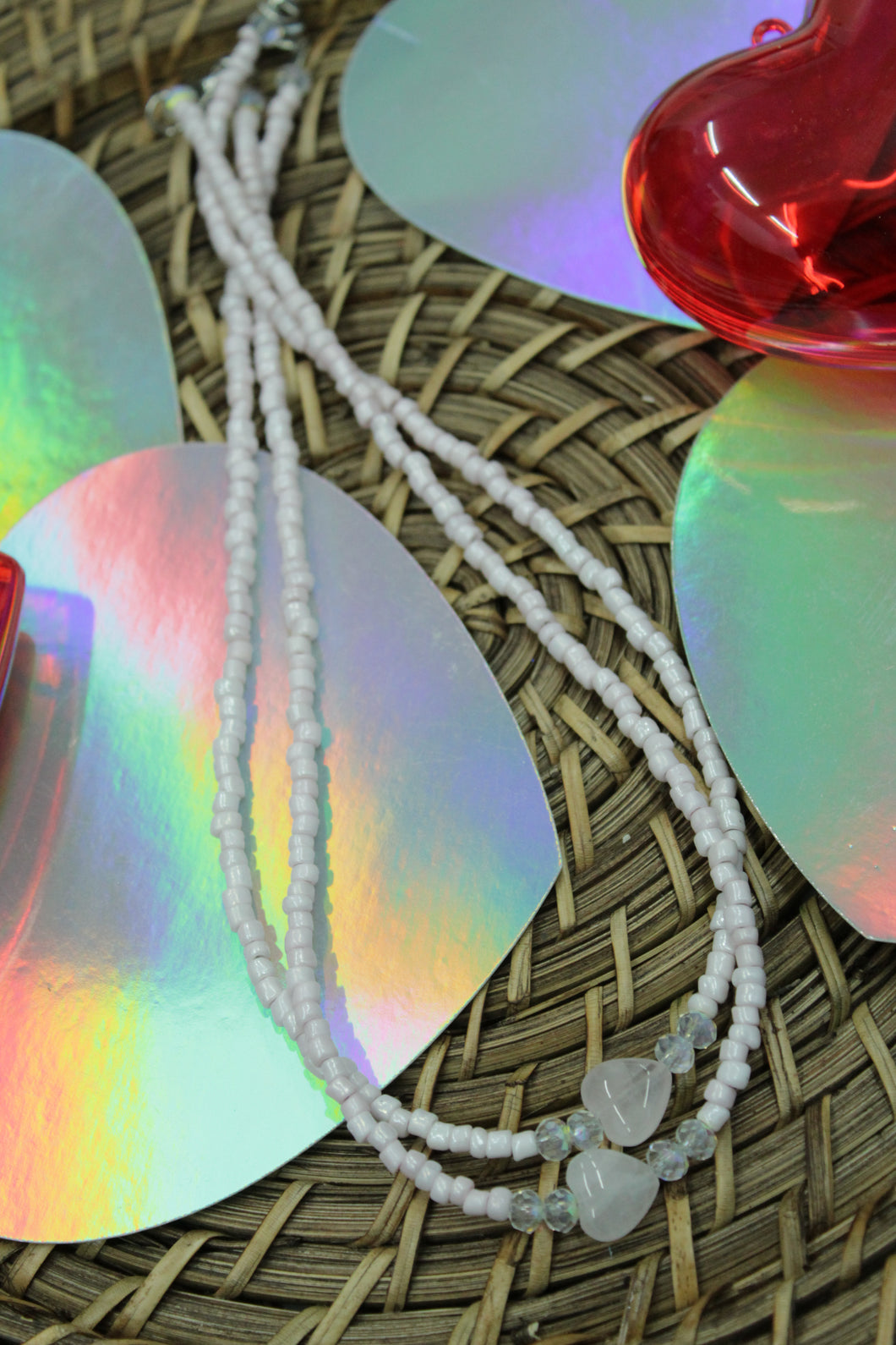 Rose quartz necklace