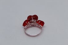 Load image into Gallery viewer, Lots of love ring (red heart)