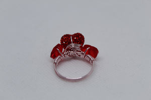 Lots of love ring (red heart)