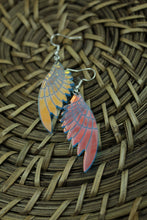 Load image into Gallery viewer, Blue wing earrings