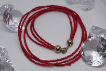 Load image into Gallery viewer, Long red necklace