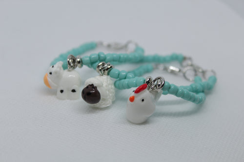Farm animal bracelet (kids size)