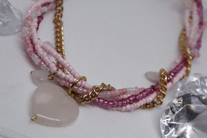 Heart beaded necklace