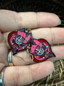 Hazbin Hotel earrings