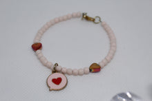 Load image into Gallery viewer, Pink heart message bracelet