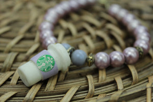 Purple starbies cup bracelet