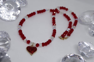 Red heart necklace