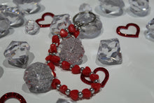 Load image into Gallery viewer, Red heart keychain
