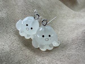 Glow in the dark octopus earrings