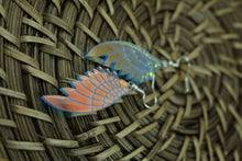 Load image into Gallery viewer, Blue wing earrings