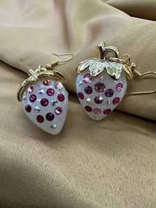 Swarovski strawberry earrings