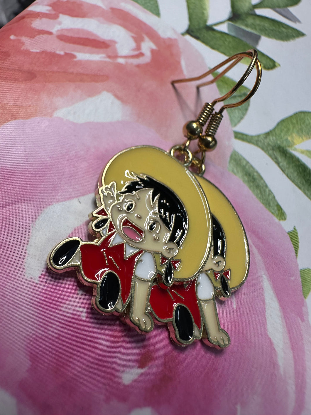 Little anime girl earrings