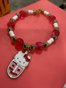 Hello kitty boba bracelets
