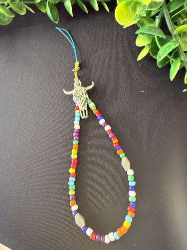 Cowgirl phone charm