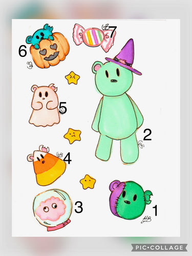 Gummy’s spooky stickers