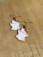 Load image into Gallery viewer, Hello kitty Halloween earrings