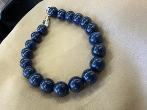 Deep blue quartz bracelet