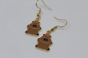 Capybara earrings