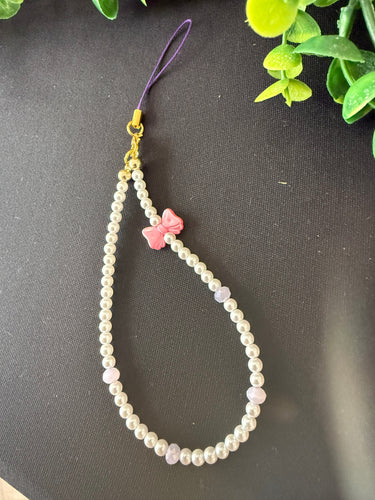 Pink phone charm