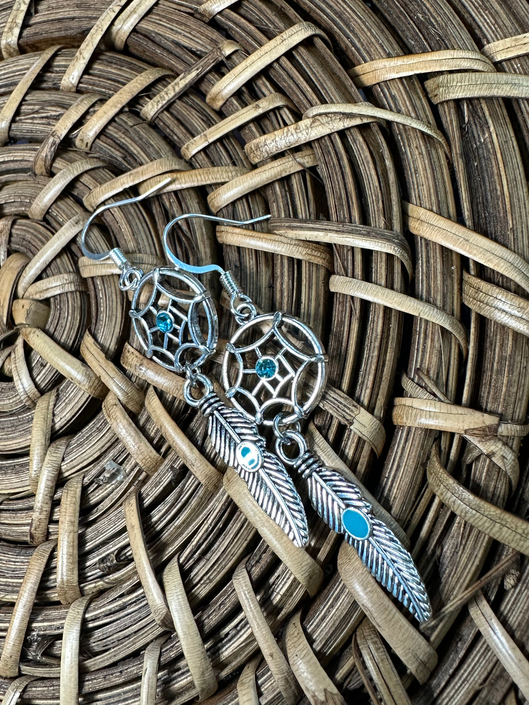 Dream catcher earrings