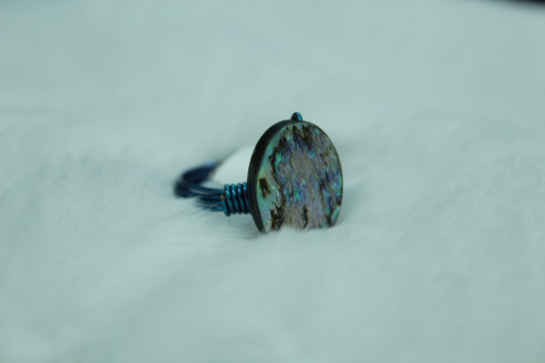 Abalone round ring