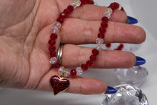 Load image into Gallery viewer, Red heart necklace