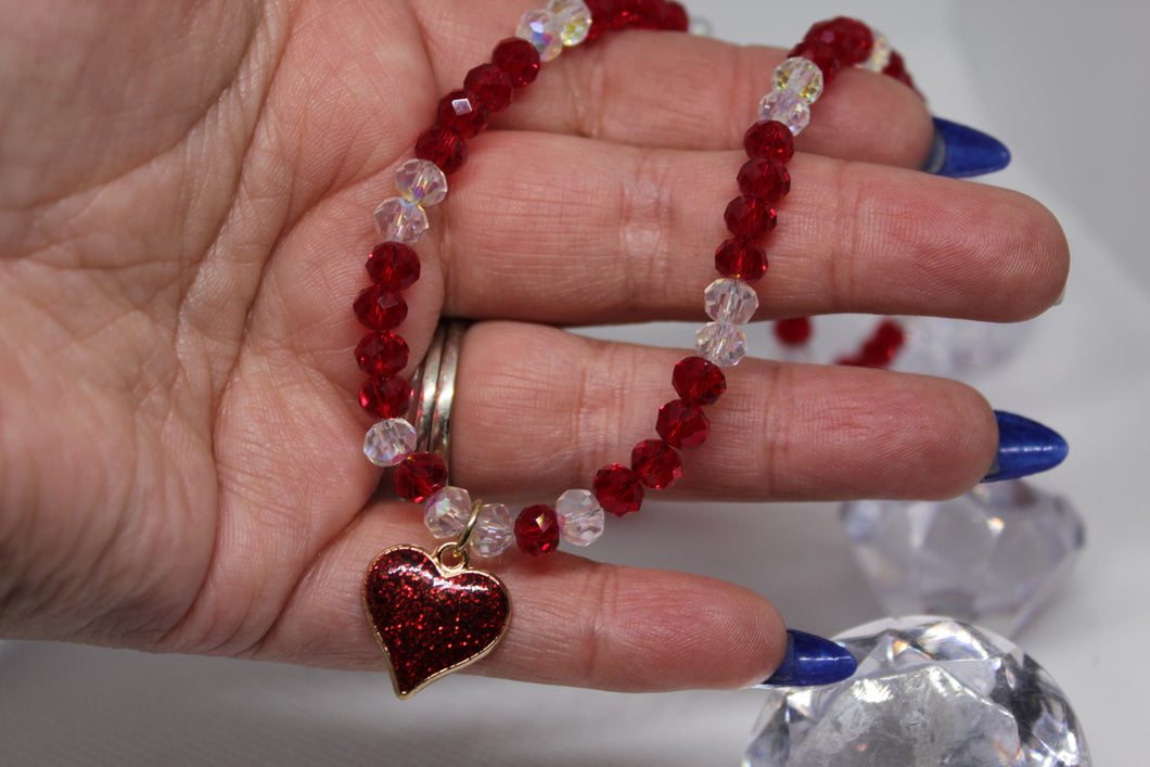 Red heart necklace