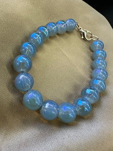 Smokey glass bracelet